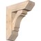 Ekena Millwork Merced Slat Smooth Bracket w/ Offset Brace, Douglas Fir, 7 1/2"W x 22"D x 26"H BKT0806X22X26MRC06SDF - alternate 1